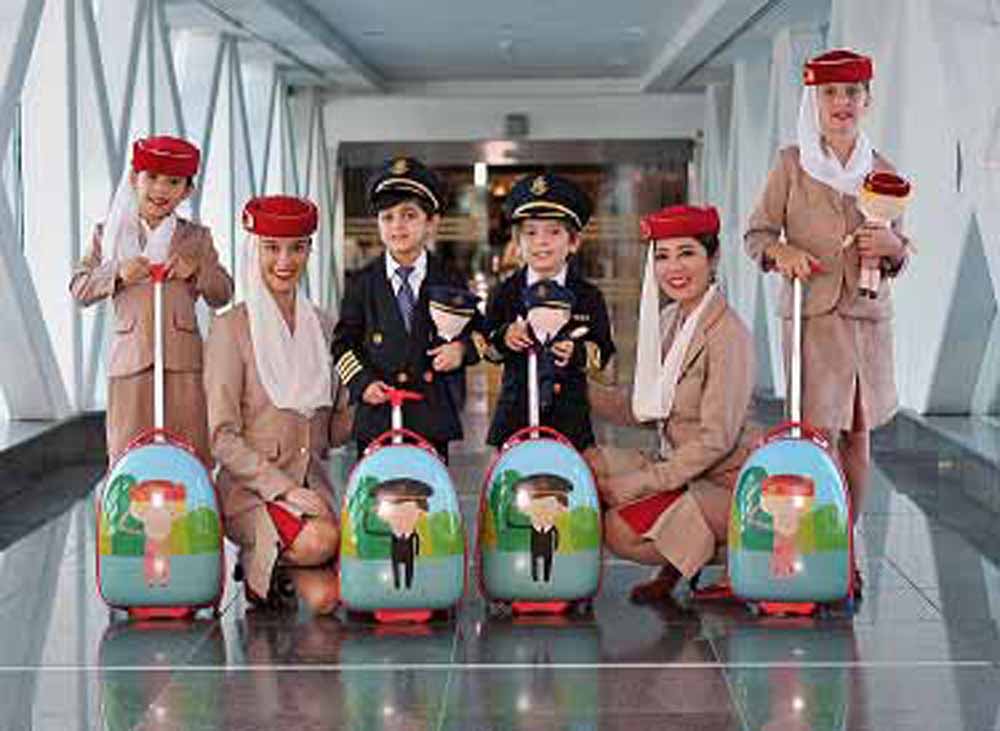 New Cabin Crew and Pilot uniforms for young Emirates fans