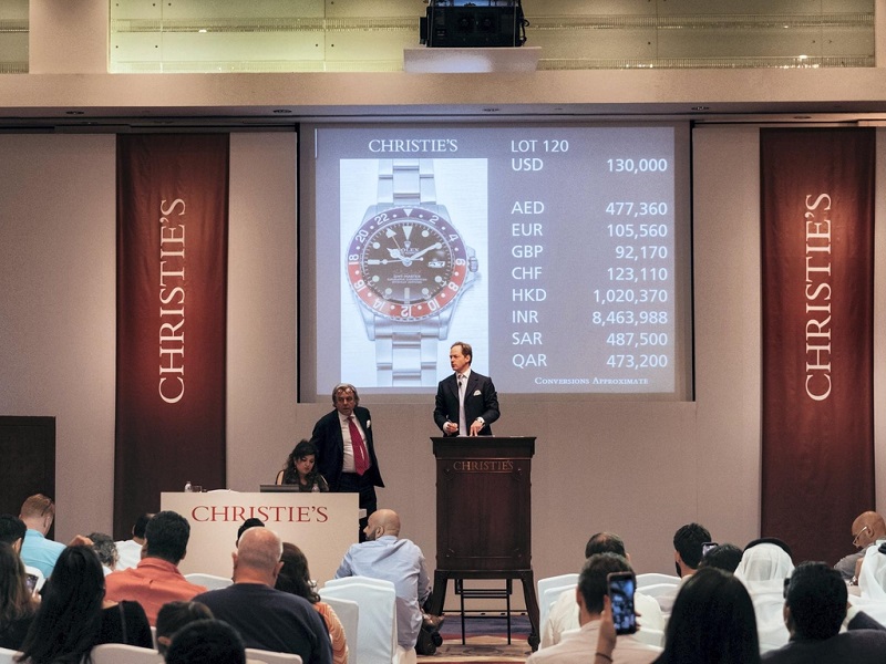 Rare and historical watches auctioned in Dubai