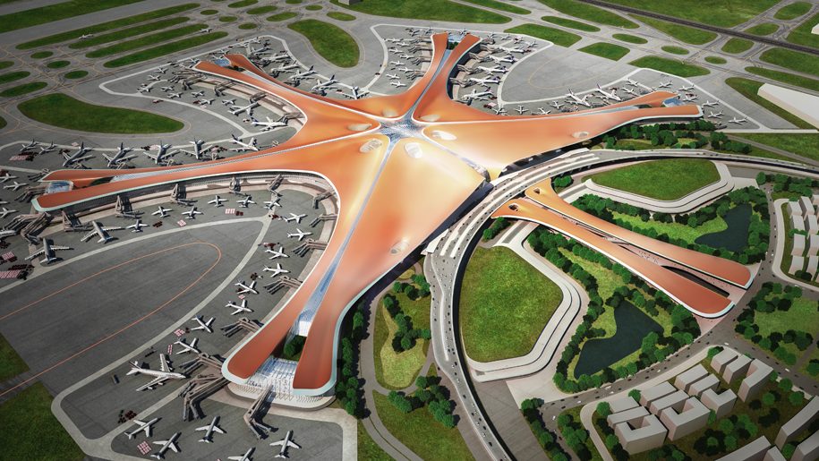 В Китае открылся крупнейший международный аэропорт Дасин, построенный по проекту Захи Хадид