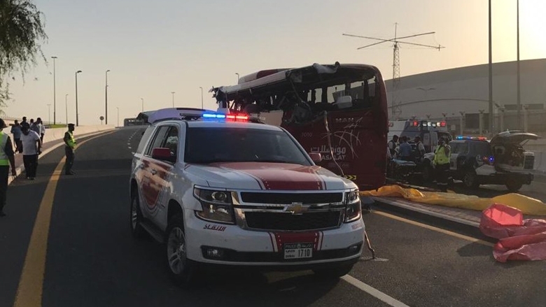 Dubai bus crash: death toll rises to 17