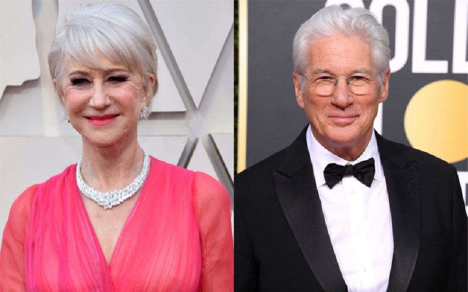 Helen Mirren and Richard Gere voted celebs who have aged the best