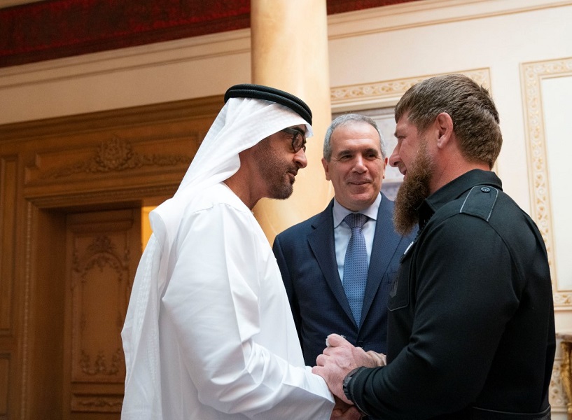 Mohamed bin Zayed receives Chechen leader