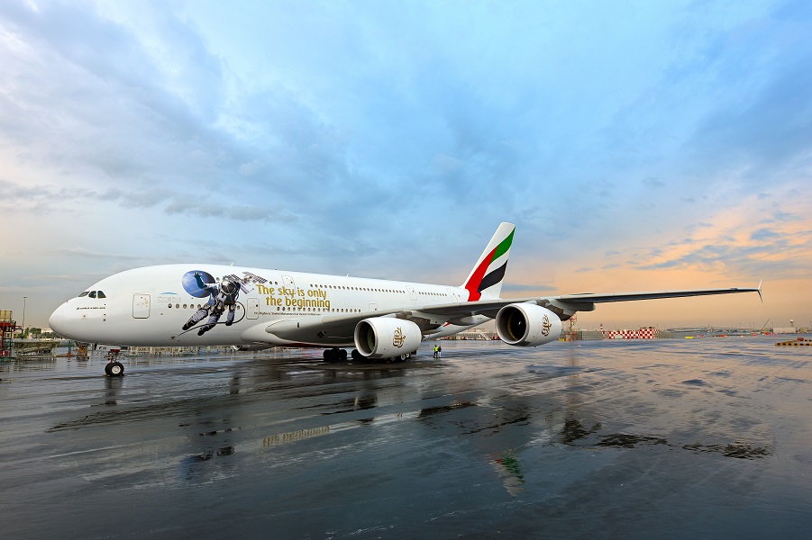 Авиакомпания Emirates представила новую ливрею «ОАЭ в космосе»