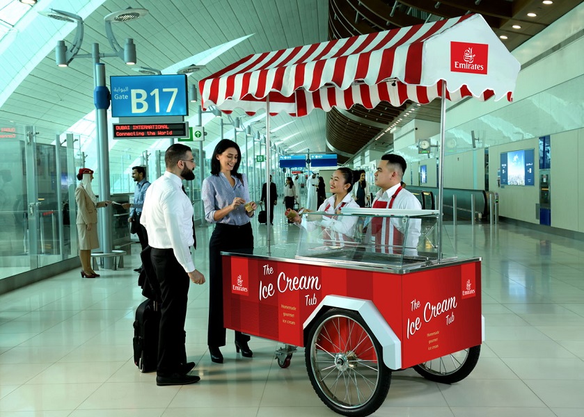 Summer just got cooler with Emirates’ complimentary ice cream service