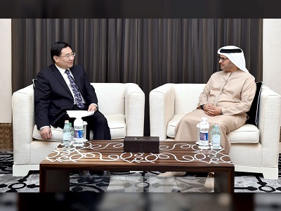 Minister of State for Foreign Affairs Gargash meets with Chinese official
