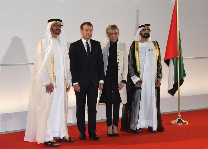 Emmanuel Macron and UAE leaders formally open Louvre Abu Dhabi