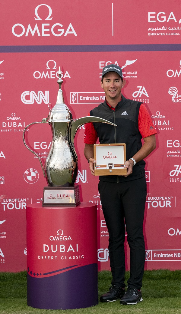 Lucas Herbert wins the 2020 OMEGA Dubai Desert Classic 