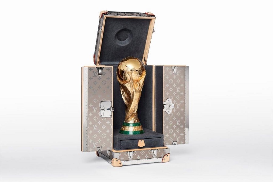 The Official FIFA World CupTM Original Trophy and Travel Case designed by Louis Vuitton