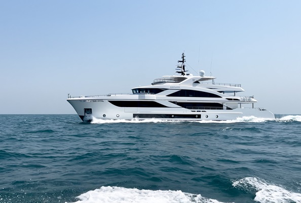 Majesty 140 Superyacht shines in Maiden Sea Trial