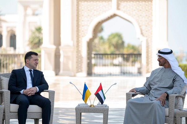 Sheikh Mohamed bin Zayed meets Ukrainian president in Abu Dhabi