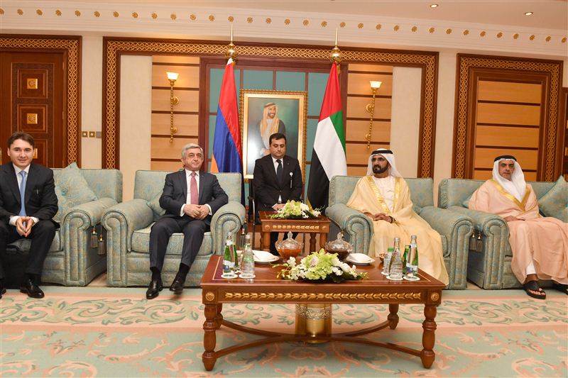 HH Sheikh Mohammed bin Rashid meets Armenian President 