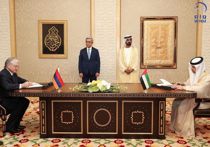 HH Sheikh Mohammed receives Armenian President, attends signing of MoUs, agreements