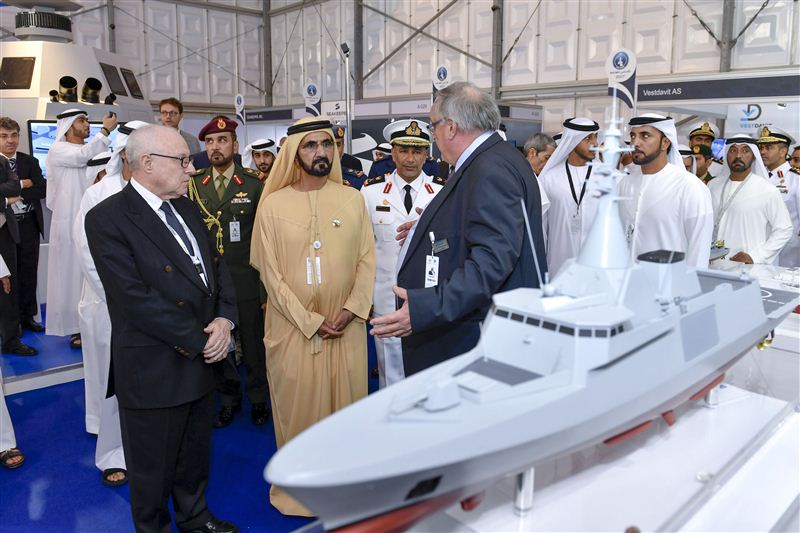 HH Sheikh Mohammed tours marine exhibition area at NAVDEX 