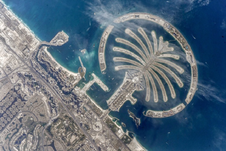 Cosmonaut shares image of The Palm Jumeirah from space