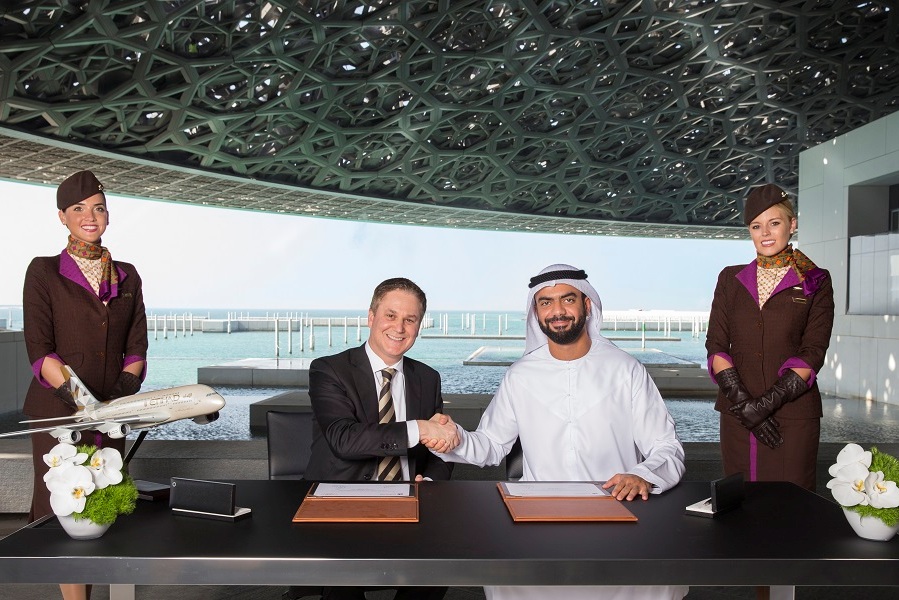 Louvre Abu Dhabi signs landmark partnership with Etihad Airways