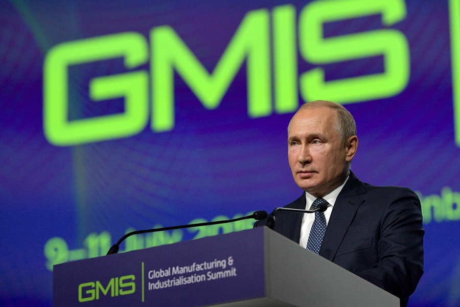 Fast transformation is radically changing appearance of entire industries, Putin tells GMIS