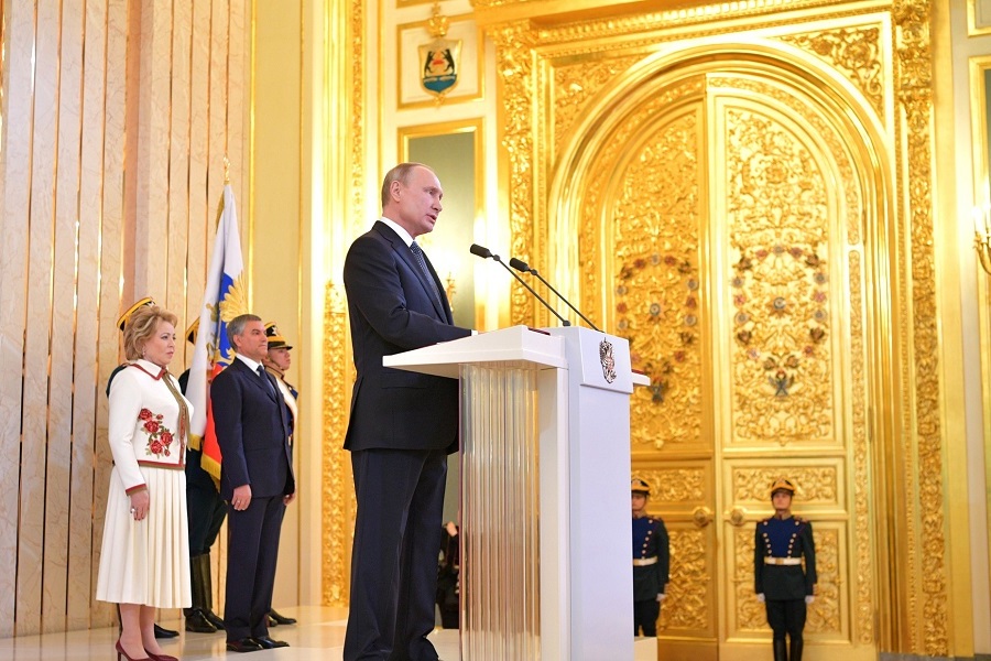 Vladimir Putin has been sworn in as President of Russia (Video)