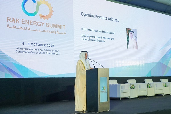 Ras Al Khaimah Ruler H.H. Sheikh Saud bin Saqr Al Qasimi opens the inaugural RAK Energy Summit