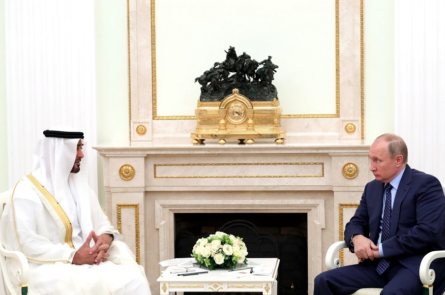 Putin Meets Crown Prince of Abu Dhabi Mohammed bin Zayed Al Nahyan