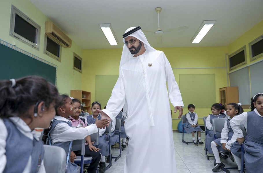 UAE leaders visits the school