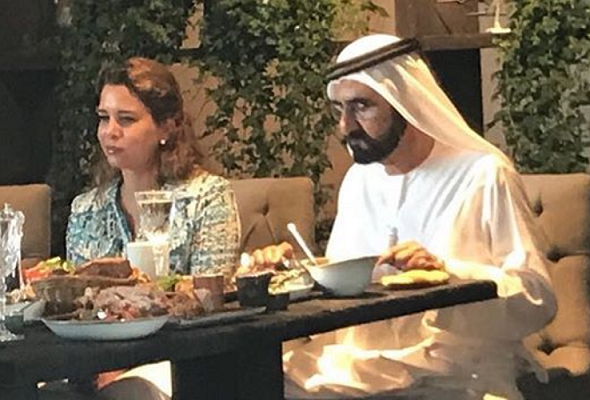 Dubai Ruler steps out for a meal in Baku Café, City Walk