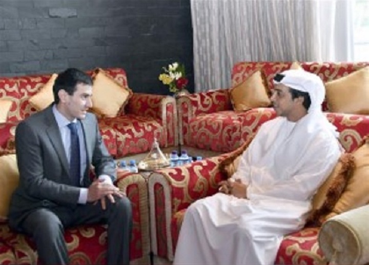 Mansour bin Zayed gets note from Tajik PM