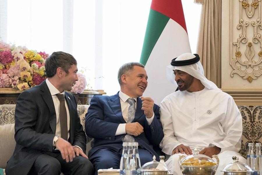 Sheikh Mohammed bin Zayed meets with Tatarstan President