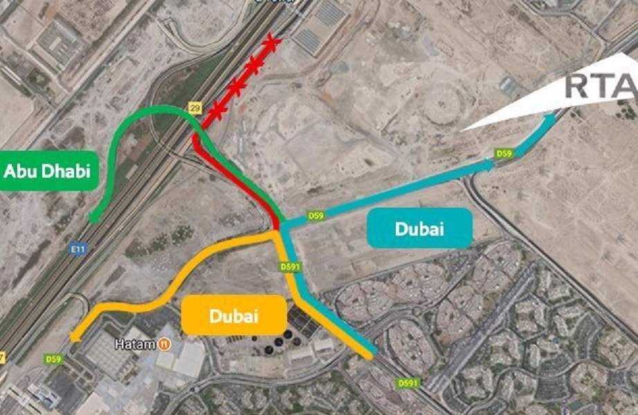 Traffic diversions in Dubai on Thursday