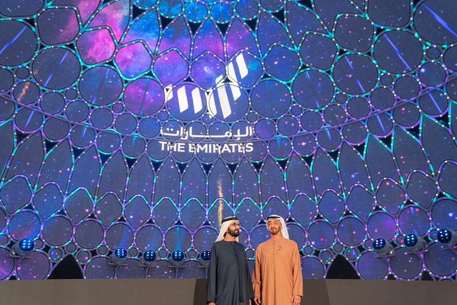 Руководители ОАЭ на открытии комплекса Al Wasl Plaza на Expo 2020 (Видео)