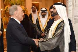 Mohammed bin Rashid receives Kazakh President