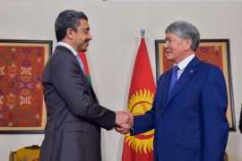 Kyrgyzstan President receives Abdullah bin Zayed