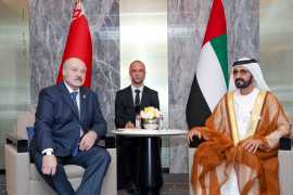 Mohammed bin Rashid meets President of Belarus