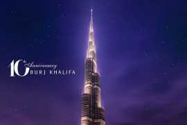 Burj Khalifa celebrates 10th anniversary on January 4, 2020 with stunning light shows and surprises for visitors 