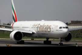 Emirates flight running low on fuel diverted due to high winds