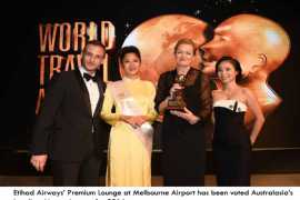 Etihad Airways’ Melbourne Premium Lounge voted Australasia’s best at 23rd WTA 