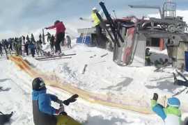 Ski-lift failure in Georgia sends people flying into the air (Video)