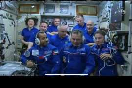 Экипаж корабля &quot;Союз МС-15&quot; перешел на МКС (Видео)