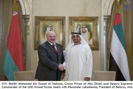 HH Sheikh Mohamed bin Zayed receives President of Belarus 
