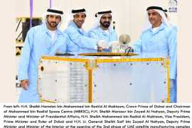 HH Sheikh Mohammed reviews designs of Hope Probe, as part of the Emirates Mars Probe
