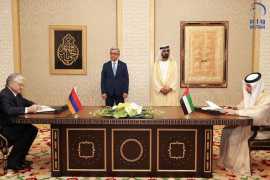 HH Sheikh Mohammed receives Armenian President, attends signing of MoUs, agreements