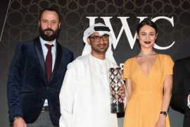 Olga Kurylenko presents 5th IWC Filmmaker Award to Abdullah Hassan Ahmed from the UAE at DIFF 2016