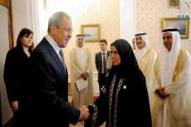 Russia&#039;s Minister of Foreign Affairs Sergey Lavrov receives Dr. Amal Abdullah Al Qubaisi