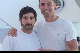 Sheikh Hamdan and star footballer Cristiano Ronaldo meet in Dubai