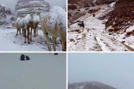 Winter storm brings snow to Saudi Arabia and Lebanon (Video)