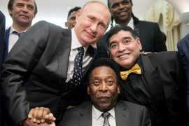 Putin meets with football legends ahead of 2018 FIFA World Cup Final Draw