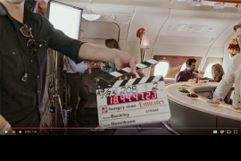 Watch the behind the scene of Jannifer Aniston’s new TV commecial with Emirates Airlines