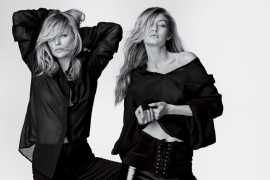 Gigi Hadid & Kate Moss for Stuart Weitzman’s Spring 2018 Advertising Campaign