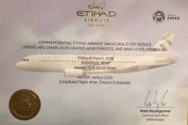 Etihad launches flights to Baku, Azerbaijan