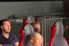 Sophia the Robot at Ferrari World Abu Dhabi