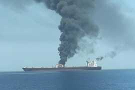 Two oil tankers damaged after ‘reported attack’ in Gulf of Oman, US says